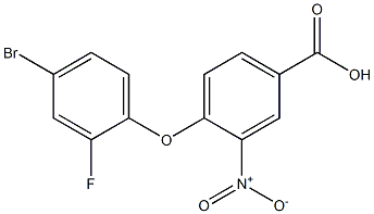 4-(4-bromo-2-fluorophenoxy)-3-nitrobenzoic acid Structure