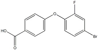 4-(4-bromo-2-fluorophenoxy)benzoic acid Structure