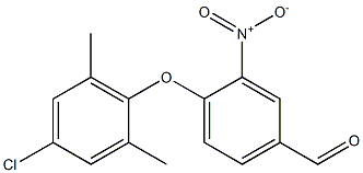 4-(4-chloro-2,6-dimethylphenoxy)-3-nitrobenzaldehyde Structure