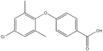 4-(4-chloro-2,6-dimethylphenoxy)benzoic acid Structure