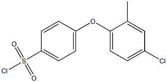 4-(4-chloro-2-methylphenoxy)benzene-1-sulfonyl chloride Structure