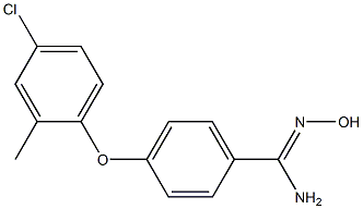 4-(4-chloro-2-methylphenoxy)-N'-hydroxybenzene-1-carboximidamide Structure