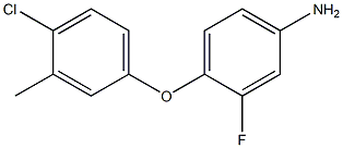 4-(4-chloro-3-methylphenoxy)-3-fluoroaniline Structure