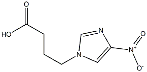 4-(4-nitro-1H-imidazol-1-yl)butanoic acid Structure