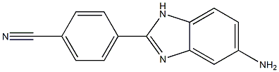 4-(5-amino-1H-benzimidazol-2-yl)benzonitrile Structure