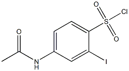 4-(acetylamino)-2-iodobenzenesulfonyl chloride Structure