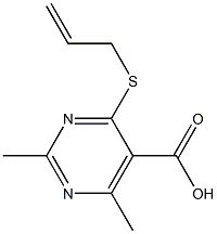 4-(allylthio)-2,6-dimethylpyrimidine-5-carboxylic acid Structure