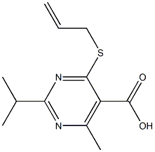 4-(allylthio)-2-isopropyl-6-methylpyrimidine-5-carboxylic acid Structure