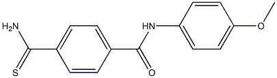 4-(aminocarbonothioyl)-N-(4-methoxyphenyl)benzamide Structure