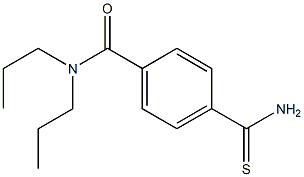 4-(aminocarbonothioyl)-N,N-dipropylbenzamide 구조식 이미지