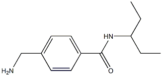 4-(aminomethyl)-N-(1-ethylpropyl)benzamide 구조식 이미지