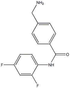 4-(aminomethyl)-N-(2,4-difluorophenyl)benzamide 구조식 이미지