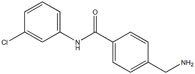 4-(aminomethyl)-N-(3-chlorophenyl)benzamide 구조식 이미지