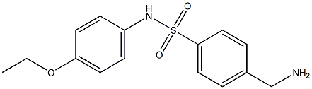 4-(aminomethyl)-N-(4-ethoxyphenyl)benzene-1-sulfonamide 구조식 이미지