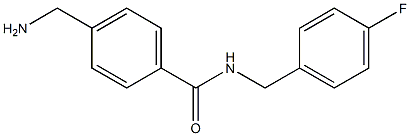 4-(aminomethyl)-N-(4-fluorobenzyl)benzamide 구조식 이미지