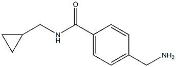 4-(aminomethyl)-N-(cyclopropylmethyl)benzamide 구조식 이미지