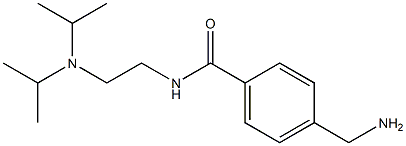 4-(aminomethyl)-N-{2-[bis(propan-2-yl)amino]ethyl}benzamide 구조식 이미지