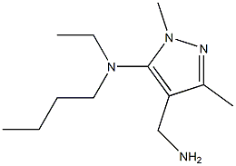 4-(aminomethyl)-N-butyl-N-ethyl-1,3-dimethyl-1H-pyrazol-5-amine Structure