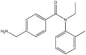4-(aminomethyl)-N-ethyl-N-(2-methylphenyl)benzamide Structure