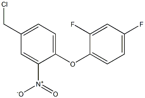 4-(chloromethyl)-1-(2,4-difluorophenoxy)-2-nitrobenzene Structure