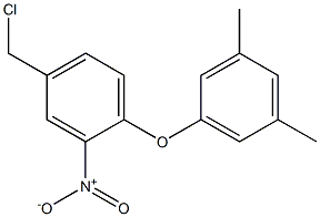 4-(chloromethyl)-1-(3,5-dimethylphenoxy)-2-nitrobenzene 구조식 이미지