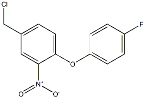 4-(chloromethyl)-1-(4-fluorophenoxy)-2-nitrobenzene 구조식 이미지