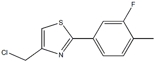 4-(chloromethyl)-2-(3-fluoro-4-methylphenyl)-1,3-thiazole Structure
