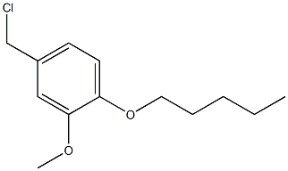 4-(chloromethyl)-2-methoxy-1-(pentyloxy)benzene 구조식 이미지