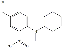 4-(chloromethyl)-N-cyclohexyl-N-methyl-2-nitroaniline 구조식 이미지