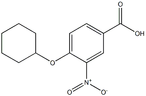 4-(cyclohexyloxy)-3-nitrobenzoic acid 구조식 이미지