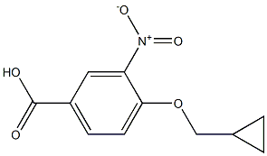 4-(cyclopropylmethoxy)-3-nitrobenzoic acid 구조식 이미지