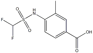 4-(difluoromethanesulfonamido)-3-methylbenzoic acid Structure