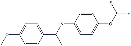 4-(difluoromethoxy)-N-[1-(4-methoxyphenyl)ethyl]aniline 구조식 이미지