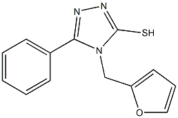 4-(furan-2-ylmethyl)-5-phenyl-4H-1,2,4-triazole-3-thiol 구조식 이미지