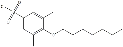 4-(heptyloxy)-3,5-dimethylbenzene-1-sulfonyl chloride Structure