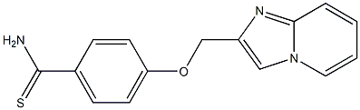 4-(imidazo[1,2-a]pyridin-2-ylmethoxy)benzenecarbothioamide Structure