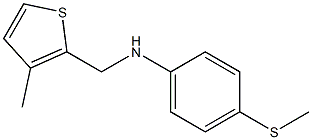 4-(methylsulfanyl)-N-[(3-methylthiophen-2-yl)methyl]aniline Structure