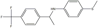 4-(methylsulfanyl)-N-{1-[4-(trifluoromethyl)phenyl]ethyl}aniline 구조식 이미지