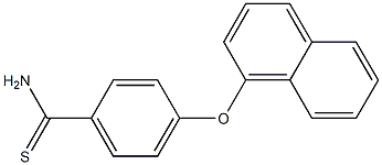 4-(naphthalen-1-yloxy)benzene-1-carbothioamide 구조식 이미지