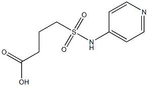 4-(pyridin-4-ylsulfamoyl)butanoic acid Structure