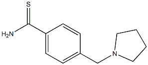 4-(pyrrolidin-1-ylmethyl)benzenecarbothioamide 구조식 이미지