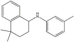 4,4-dimethyl-N-(3-methylphenyl)-1,2,3,4-tetrahydronaphthalen-1-amine 구조식 이미지