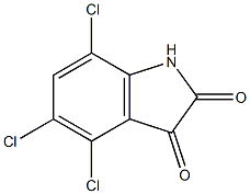 4,5,7-trichloro-1H-indole-2,3-dione Structure