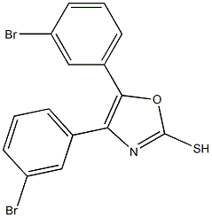 4,5-bis(3-bromophenyl)-1,3-oxazole-2-thiol Structure