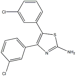 4,5-bis(3-chlorophenyl)-1,3-thiazol-2-amine Structure