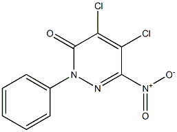 4,5-dichloro-6-nitro-2-phenylpyridazin-3(2H)-one Structure