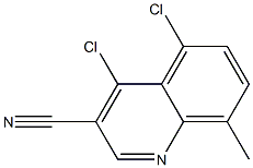 4,5-dichloro-8-methylquinoline-3-carbonitrile Structure