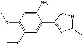 4,5-dimethoxy-2-(3-methyl-1,2,4-oxadiazol-5-yl)aniline Structure