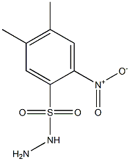 4,5-dimethyl-2-nitrobenzene-1-sulfonohydrazide 구조식 이미지