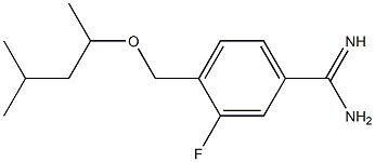 4-[(1,3-dimethylbutoxy)methyl]-3-fluorobenzenecarboximidamide Structure